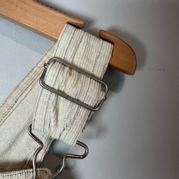 Vintage Weebok Overalls Cream Beige Neutral 2T - Picture 5 of 7